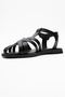 Andres Black Genuine Leather Women's Sandals - 4