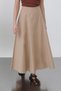 Women's Flared Long Skirt -32136Etk - Camel Hair - 5