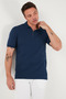 Cotton Regular Fit Half Zipper Polo Neck t Shirt Men's Polo Collar t Shirt 5903008 - 5