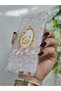 Transparent Phone Case with Cute Teddy Bear and Flower Pattern Compatible with Samsung Galaxy A24 - 4