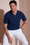 Cotton Regular Fit Half Zipper Polo Neck t Shirt Men's Polo Collar t Shirt 5903008