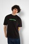 Culture Ethnic Printed Oversize Unisex Premium Black T-Shirt - 6