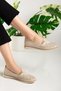 Soft Orthopedic Beige Casual Women's Shoes Ballerinas - 3