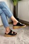 Women's Nora Black Double Band Thick Cork Sole Orthopedic Sandals Slippers K-270 - 4