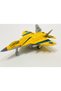 Metal Fighter Aircraft Blue Light Sound F16 Model Yellow - 4