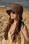 Hand Knitted Straw Hat Bitter Brown - 3