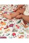 145x210cm Zoo Breastfeeding, Nutrition, Transition to Supplementary Food, Liquid-Proof, Washable, Extra Wide Cover - 3