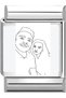 Italian Charm - 1 Photo Printed Steel Bracelet Illustrated Charm - 3