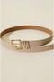 Gold Buckle Bridged Women's Belt Trouser Belt Dress Belt Shirt Belt Coat Belt - 2