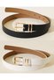 2-Piece Gold Buckle Bridged Women's Belt Trouser Belt Dress Belt Shirt Belt Coat Belt
