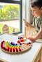 Montessori Educational Wooden Toy – Wooden Rainbow And Colorful Felt Balls