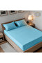 2-Piece Microfiber Single (90x190cm) Plain Fitted Sheet Set - 3