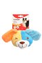 Dog Toy - Polyester Dog Head Squeaky and Wrinkled, about 27 cm