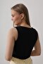Shilsee Women's Black Front Tie Lined Vest - 6