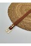 Tan /Square Buckle Women's Belt, Jacket Belt, Pantalon Belt, Shirt Belt, Dress Belt - 4