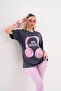 Women's Oversize T-Shirt Front Face Printed - 3
