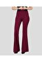 Women's Black Lycra Flared Trousers
