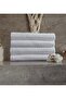 White Hotel Towel 6 Pieces, 200 Gram Hand Towel, 100% Cotton 1stQuality 50x90 cm for Home and Hotel - 3