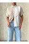 Stone Piece Striped Linen Shirt - 4