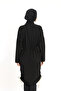 Allsea Full Covered Hijab Swimsuit 4 Pieces Black Patterned - Water Repellent – Quick Dry – with Bustier - 4