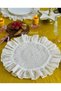 2 Piece Cream Color Floral Scallop American Service - 4
