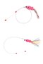 Colorful Bell Cat Fishing Game Fishing Rod Unbreakable Plush Fish Toy Fishing Rod 90 cm