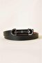 Long Buckle Silver Women's Belt Trouser Belt Dress Belt Shirt Belt Pull Belt