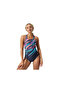 Speedo Digi Plmt Mdlt Af Navy Women's Swimming Suit 8-00305518178 Navy Blue