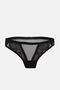 Lirio Shiny Stone Detailed Micro Bustier Panty Set - Padded - Lace -2716-Black - 4