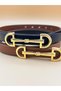 2-Piece Long Buckle Gold Women's Belt Trouser Belt Dress Belt Shirt Belt Pull Belt - 3