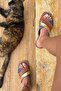 Navy Blue-Tan Soft Sole Banded Useful Daily Comfortable Slippers - 6