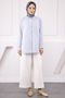 Navy Blue Single Pocket Striped Shirt - 2