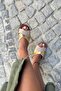 Beige-Gold Soft Sole Banded Useful Daily Comfortable Slippers - 6