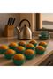 Green 18 Piece Silicone Mini Brownie Mold - Muffin Mold 18 Piece Cupcake Cake Mold - 3
