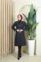 Women's Long Lined Double Breasted Collar Young Sports Large Size Waterproof Trench Coat with Pockets - 2