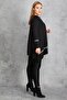 Women's Large Size Black Rib Detailed Tunic 65n18830 - 4