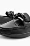 Women's Loafer Shoes Buckle Bow Detail - 7
