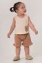 Baby Kids Coffee Cotton Shorts 2-Piece Set Trend Fashion Bottom Top Set - 4