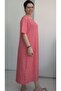 Pomegranate Flower Polka Dot Short-Sleeve Combed Viscose Dress - 2