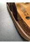 Women's Suede Natural Cork Sole, Anatomical, Adjustable Velcro Strap Comfortable Slippers - 5