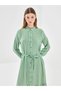 Lcw Modest Green Floral Women's Shirt Dress - 2
