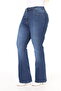 Flared Leg Lycra Large Size Jeans Trousers. - 5