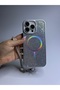 Apple iPhone 15 Pro Max Compatible Magsafe Featured Luxury Stone Glamour Set Cover - 5