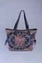 Women's Ethnic Ottoman Patterned Woven Large Size Shoulder and Hand Bag with Zipper Daily Shopper Bag - 4