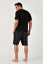 Checkered Regular Fit Cotton Crew Neck Short Sleeve Shorts Pajama Set Men's Pajama Set - 7
