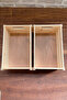 2Pcs Multipurpose Wooden Storage Basket-Box, In-Cabinet Laundry Kids Room Toy Organizer - 2
