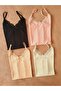Women's 4 Pack Lace Cotton String Tank Top - 6