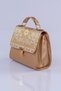 Women's Ethnic Bohemian Patterned Woven Cover Hand and Shoulder Bag with Chain Strap Crossbody Daily Bag - 6