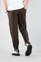 Men's Jogger Linen Pants Elastic Waist Drawstring Cotton Casual Boyfriend Pants Brown - 6