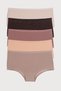 Women's Panties 5-Piece Pack High Waist Cotton Pieces Lycra Pieces Mink